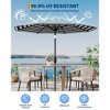 9FT Outdoor Patio Umbrella, Outdoor Table Umbrella, Market Umbrella, 6 Sturdy Ribs UV Protection Waterproof for Garden, Deck, Backyard, Pool - 4 of 4