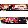 International LoneStar Enclosed Car Transporter "Comp Cams" White and Black with Stripes 1/64 Diecast Model by Maisto - 3 of 3