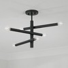 Capital Lighting Zane 6 - Light Semi-Flush Mount in  Matte Black - 3 of 3