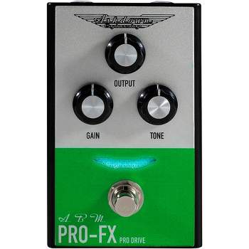 Ashdown Compact Pro Drive Bass Distortion Effects Pedal Silver and Green