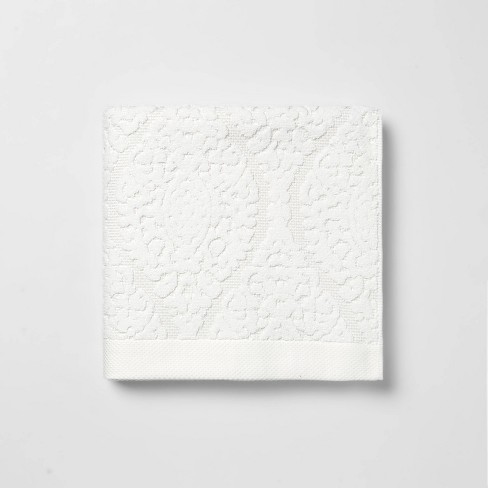 Ogee Bath Towel White - Threshold™ - image 1 of 4