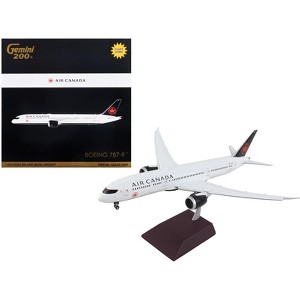 Boeing 787-9 Commercial Aircraft with Flaps Down "Air Canada" White with Black Tail 1/200 Diecast Model Airplane by GeminiJets - 1 of 4
