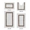 Hotel 4 PC Bath Rug 100% Premium Cotton Tufted Weave Two Tone Reversible Bathroom Rug, Super Soft Absorbent, Machine Washable Bath Mat - 2 of 4