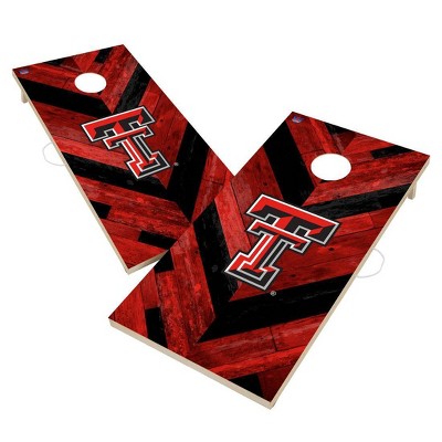 NCAA Texas Tech Red Raiders 2'x4' Solid Wood Cornhole Board