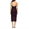 Women's Diamond Lace Crochet Sheath Cocktail Midi Dress - BARDOT - 3 of 4
