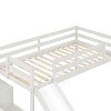 NicBex Twin Size Loft Bed Wooden Bed Frame with Slide, Storage Stairs and Full Length Guardrail, No Box Spring Required, Space saving - image 4 of 4