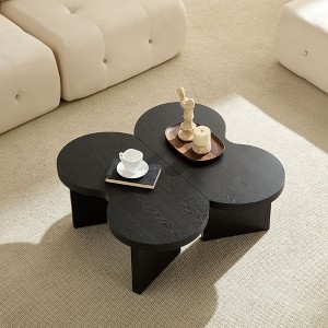 Kumasinova Modern Butterfly Shape Coffee Table,MDF  End Table with Unique Design,Center Table for Living Room,Bedroom and Office,Living Room Furniture - 1 of 4