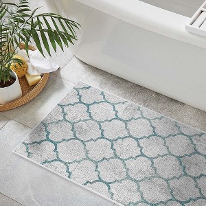 Sussexhome Non-Skid Ultra-Thin Area Rugs for Laundry Room, Entryway, Bathroom and Kitchen - Washable Multipurpose Throw Mat - 1 of 4