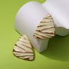 SOHI Women's Ivory White The Trinity Stud Earrings - 2 of 4