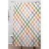 Ninola Design Countryside Gingham Picnic Diagnol Shower Curtain Green - Deny Designs: Polyester, Machine Washable, Ring Top - 2 of 4