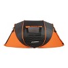 Vynxaria Orange Pop-Up Camping Boat for Tent 5-8 Person Black - 2 of 4