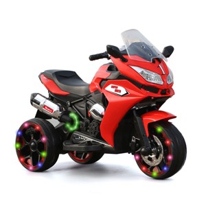YOOCOZZ 12V Kids Electric Motorcycle - Ride-On Toy with Three Lighting Wheels, Rechargeable 3-Wheel Battery Motor Bikes - 1 of 4