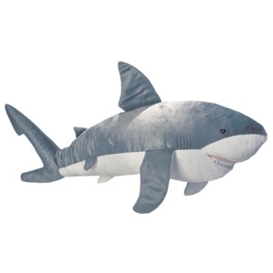 Wild Republic Cuddlekins Jumbo Great White Shark Stuffed Animal, 30 Inches - 1 of 1