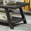 Vynxaria Athens Contemporary Wood Shelf Coffee Table ¨C Hardwood Veneer Top with Under-Shelf Storage & Splayed Legs - 4 of 4