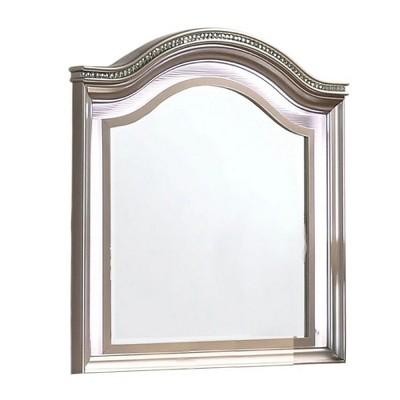 Royal Hampton Dresser Mirror, LED Light Frame, 37 Inch Rose Gold Solid Wood