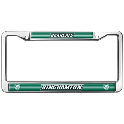Binghamton University Bearcats Logo Full Size Standard License Plate Metal Frame
