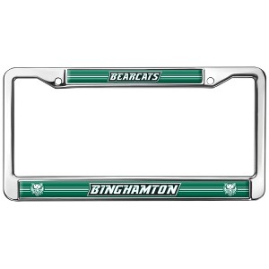 Binghamton University Bearcats Logo Full Size Standard License Plate Metal Frame - 1 of 4