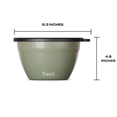 Mountain Sage Plastic 64oz Salad Bowl Kit with Lid