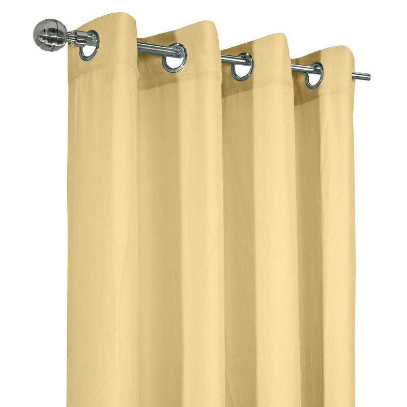 Habitat Harmony Light Filtering Crinkled Texture on Supple Drapeable Flowing Fabric Grommet Curtain Panel Yellow, 3 of 6