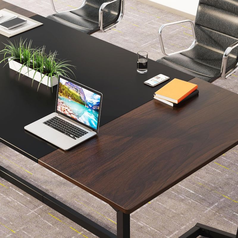 Tribesigns Modern Conference Table, 70.86" Rectangular Office Desk, 5 of 8