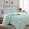 Great Bay Home All-season Reversible Quilt Set With Shams (king, Blue ...