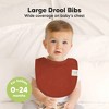 KeaBabies 8pk Organic Baby Bibs for Boy, Baby Drool Bib for Baby Boys and Girls, Newborn Teething Bibs - 2 of 4