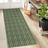 Washable Modern Braided Printed Rug Non Slip Low Pile Rug Soft Contemporary Throw Floor Cover Foldable Indoor Carpet for Living Room Bedroom - 4 of 4