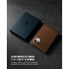 Mens Wallet for Apple AirTag, Bifold Full Grain Leather AirTag Wallet for Men, RFID Blocking - 3 of 4