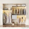 Aheaplus Closet System with 2 Drawers,Wardrobe Clothes Organizer with 4 Hanging Rods - 2 of 4