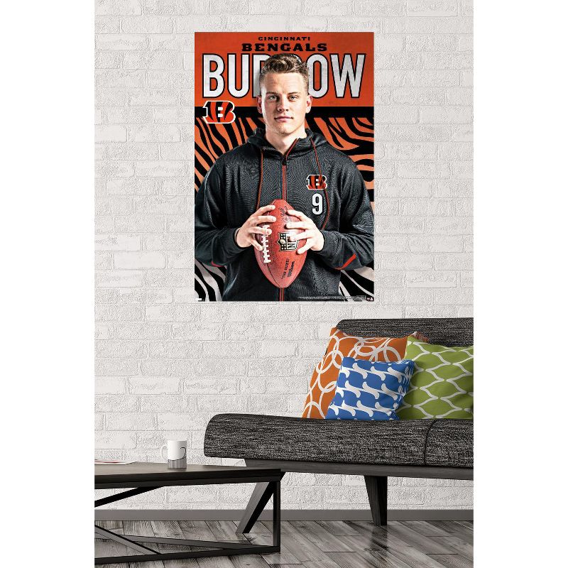 Trends International NFL Cincinnati Bengals - Joe Burrow Pose 20 Unframed Wall Poster Prints, 2 of 7