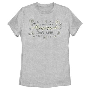 Womens Gilmore Girls I Love A Thousand Yellow Daisies Floral T Shirt - 1 of 4