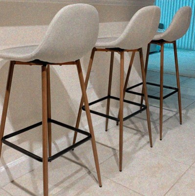 Copley Upholstered Barstool With Faux 
