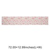 Unique Bargains Christmas Table Runner Yellow Snowflake Pink Christmas Tree Linen Pink Yellow White 72"x13" 1 Pc - 3 of 4