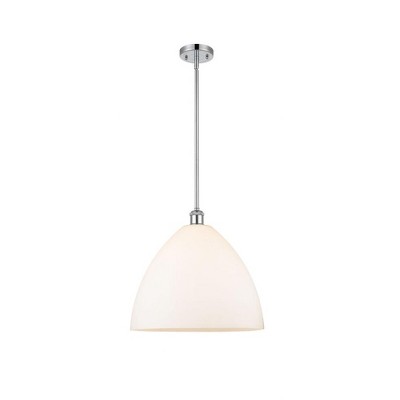Bristol Glass - 1 Light Pendant In Industrial Style-16.75 Inches Tall and 16 Inches Wide
