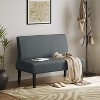 Yaheetech Armless Loveseat, Mini Sofa Seat made with Rubberwood Legs and USB Ports for Living Room - 2 of 4