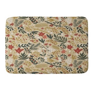 Marta Barragan Camarasa Happy Holidays Nature Memory Foam Bath Rug - Deny Designs - 1 of 3