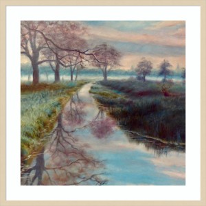 33" x 33" Bushy Park by Lee Campbell Wood Framed Wall Art Print - Amanti Art: Modern Lithograph with Hardwood Frame - 1 of 4