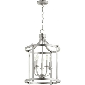 Quorum Lighting Lancaster 5-Light Entry Pendant, Satin Nickel, 15.5W, 23H - 1 of 1