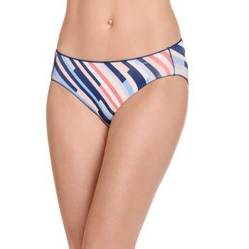 Jockey Women's Underwear Matte & Shine Seamfree Bikini, White, 6 
