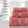 Home Weavers Elegance Essentials 550GSM 100% Cotton Zero Twist Super Absorbent Bath Towel Set - 2 of 4