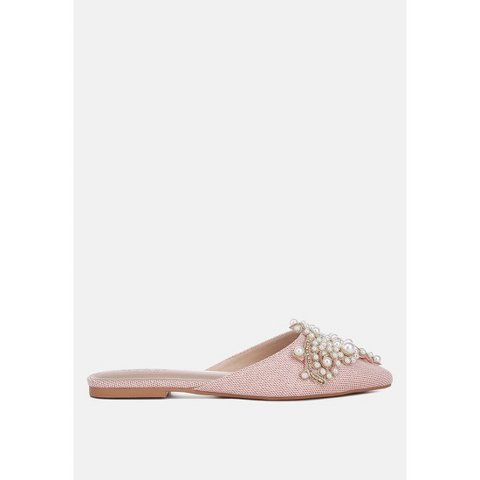 Женские сабо Rag & Co Womens Women Astre Pearl Embellished Shimmer Mules 6