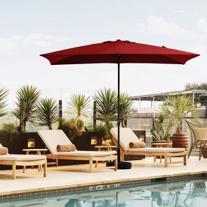 Hyleory 10FT Market Umbrella for All Seasons, 6 Iron Core Ribs, Size: 120" x 96" - 1 of 4