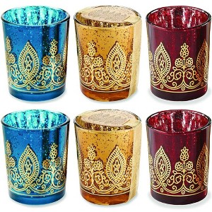 Kate Aspen Jewel Henna Votives - Assorted (Set of 6) | 20205NA - 1 of 4