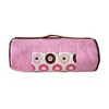 Bacati - Mod Dots/Stripes Pink Fuchsia Beige Brown Toddler Nap Mat - 3 of 4
