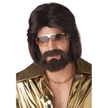 California Costumes 70's Man Adult Wig Beard and Moustache