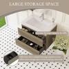 Whisen Floating Wall-Mounted Bathroom Vanity with Resin Sink, Water-Resistant Timber Cabinet and 2 Storage Drawers - 3 of 4
