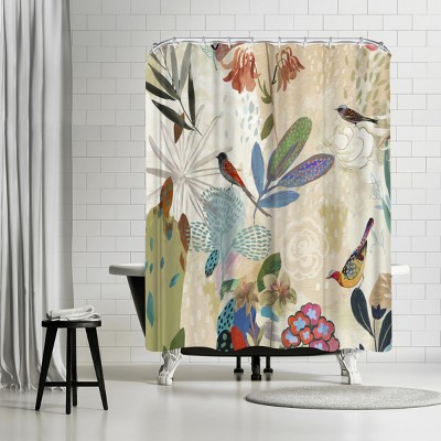 Americanflat Where The Passion Flower Grows I by Pi Creative Art 71" x 74" Shower Curtain