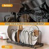 TOBILI 2 Pack Expandable Pot Lid Rack Organizer, Pans Organizer Rack, Pots and Pans Organizer Rack Cookware Set Organizer - 4 of 4