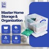 Really Useful Box 84 Liters Storage Container with Snap Lid and Clip Lock Handle for Lidded Home and Item Storage Bins, 6 Pack, Clear - image 4 of 4