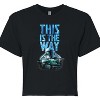 Women's - Star Wars - The Mandalorian This Is The Way Hyperspace Cropped Graphic T-Shirt - 2 of 4